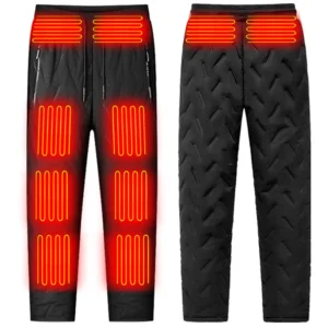 Unisex Heated Thermal Pants 10 Heating Zones Electric Thermal Trouser